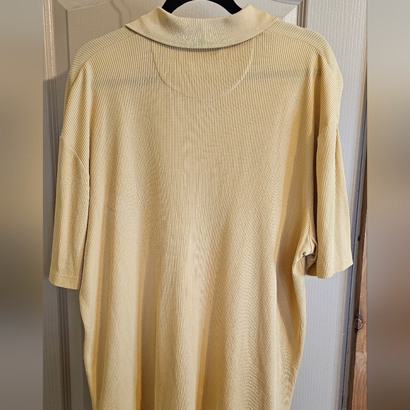 LOT Of 2 Jhane Barnes 72% Silk Shirts Baby Blue And Yellow - Picture 8 of 9